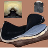 Saddle pad with detachable foam material insert