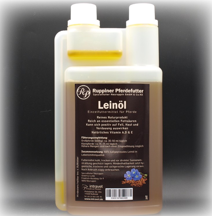 Ruppiner Leinöl 1 Liter kalt gepresst