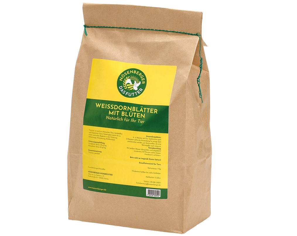 Nösenberger Weißdornblätter mit Blüten Crataegus 1 kg